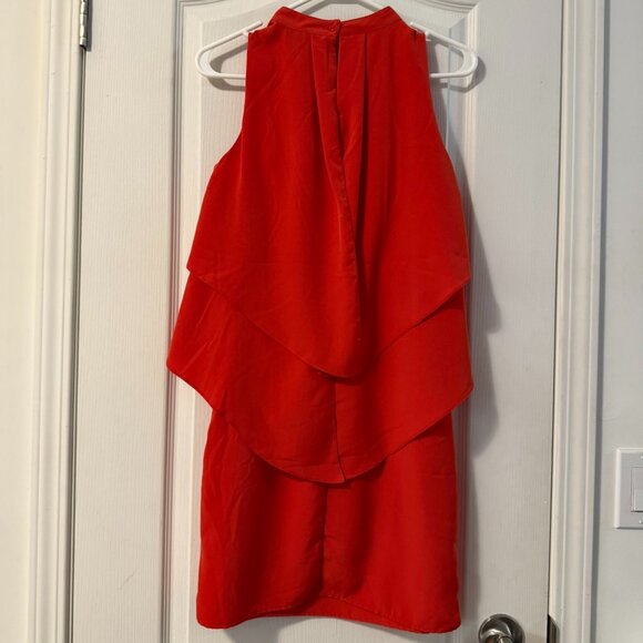 ⭐️$5, spend over $20 - H&M Red-Orange Ruffle Tiered Sleeveless Dress - Picture 14 of 14
